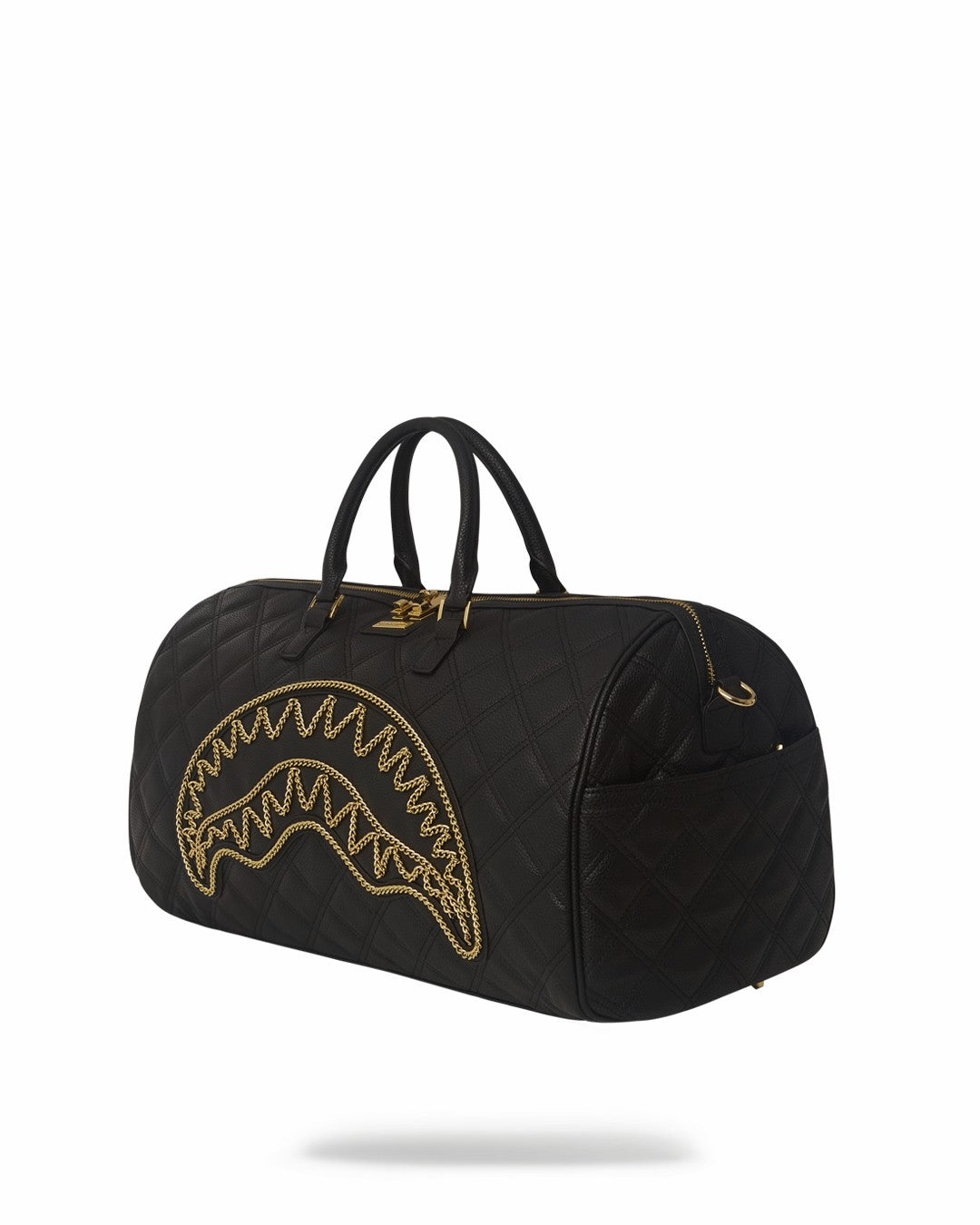 Sprayground - NOIR QUILT GOLD CHAIN SHARK DUFFLE