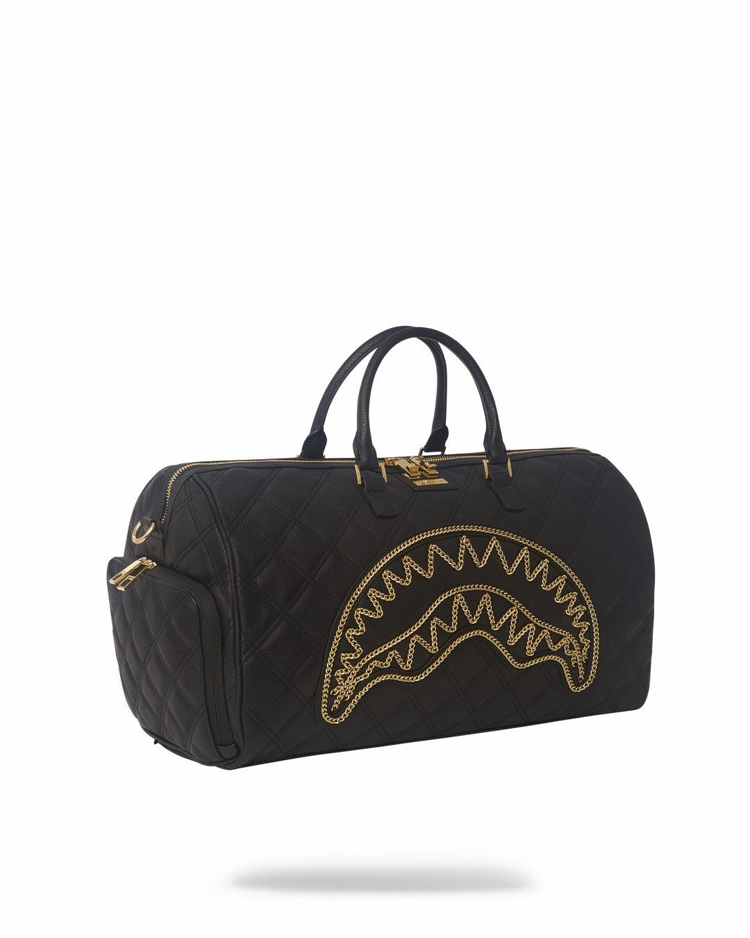 Sprayground - NOIR QUILT GOLD CHAIN SHARK DUFFLE