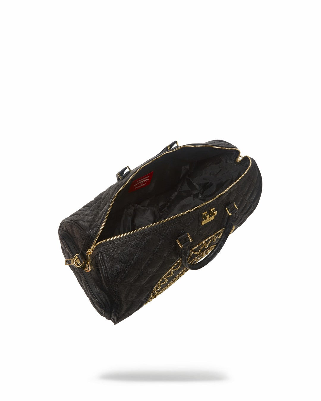 Sprayground - NOIR QUILT GOLD CHAIN SHARK DUFFLE