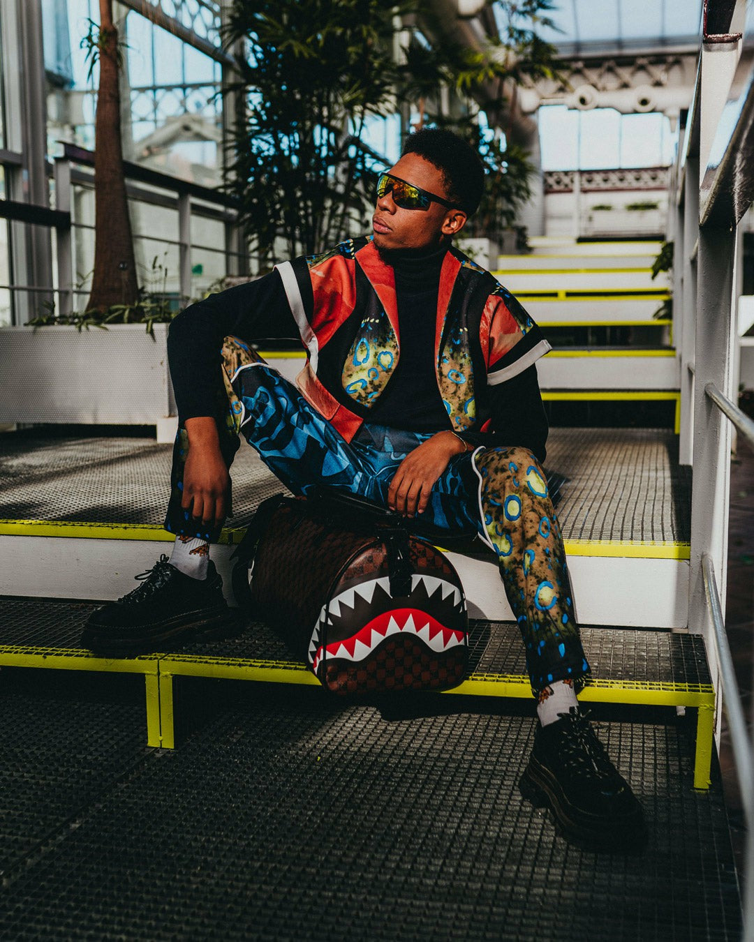 Sprayground - SHARKS AND SKULLS DUFFLE