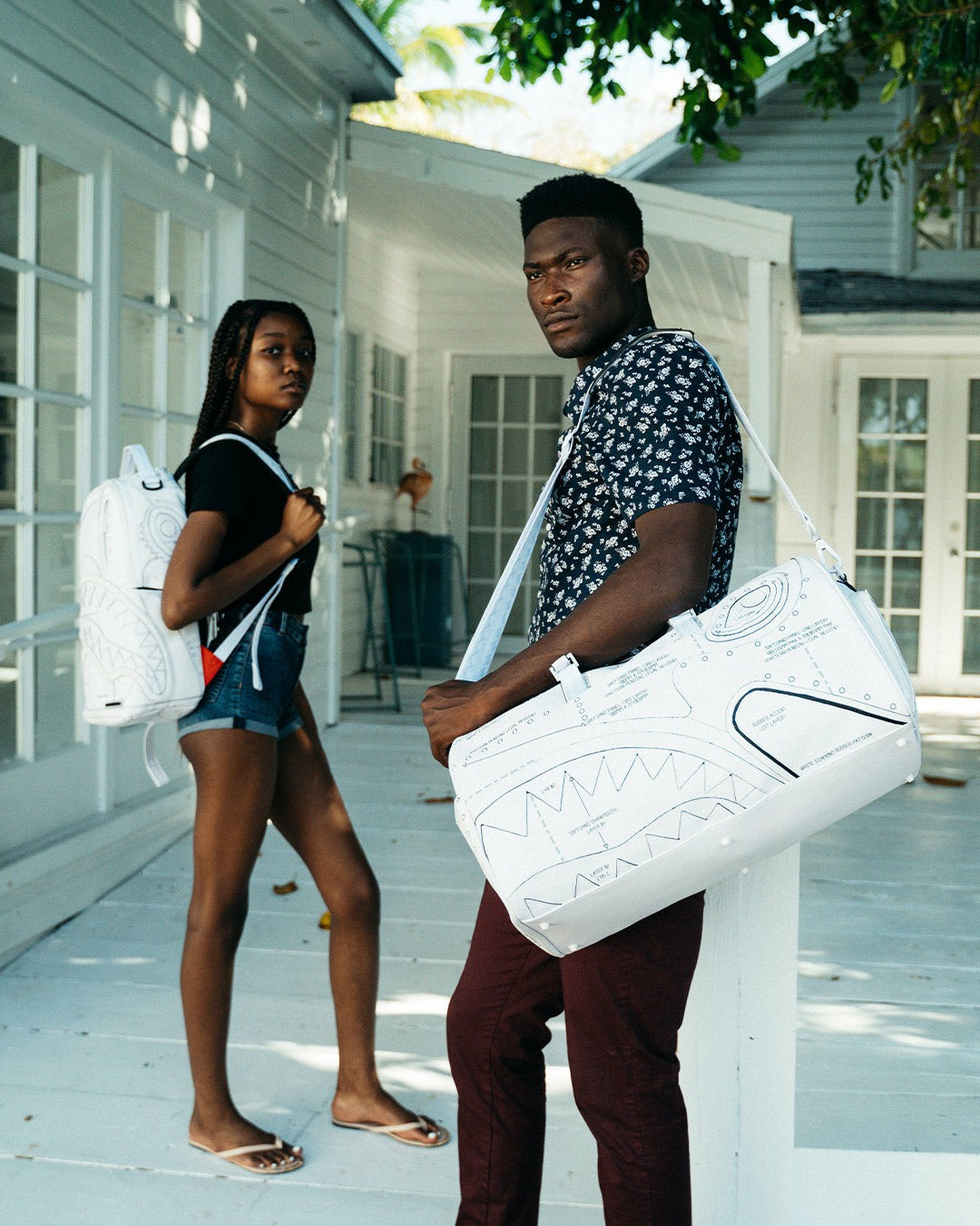 Sprayground - TECHNICAL CUT & SHARK DUFFLE