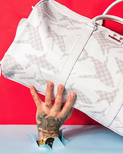Sprayground - SHARK CHECK (WHITE) DUFFLE
