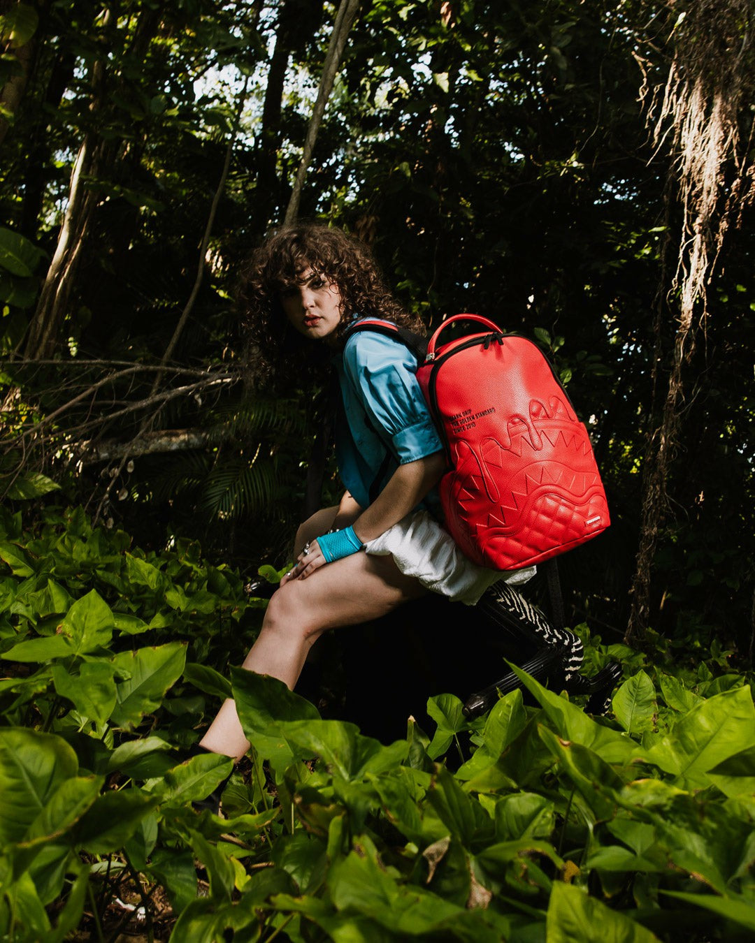 Sprayground - SHARK CENTRAL EMBOSSED DRIP DLXSV BACKPACK