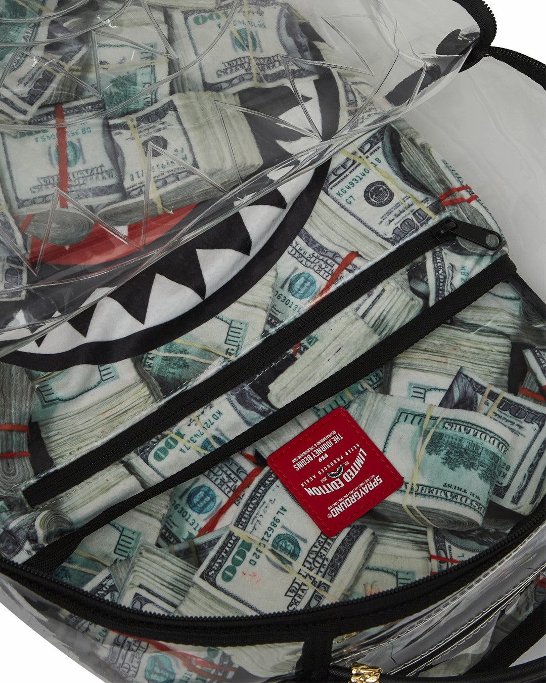 Sprayground - CLEAR BACKPACK - MONEY CHOMP