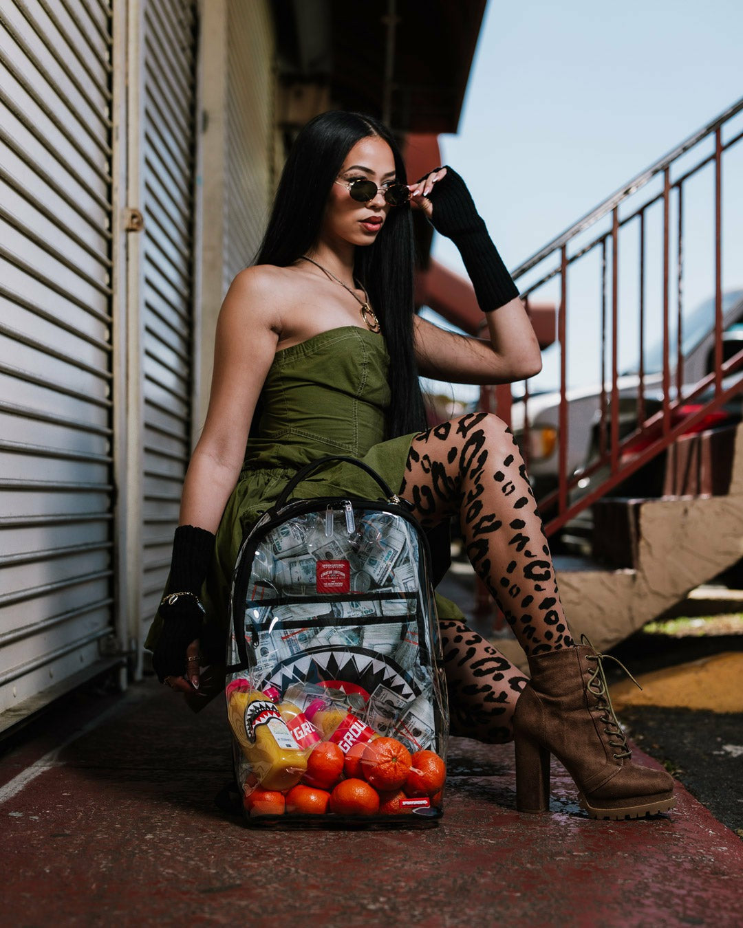 Sprayground - CLEAR BACKPACK - MONEY CHOMP