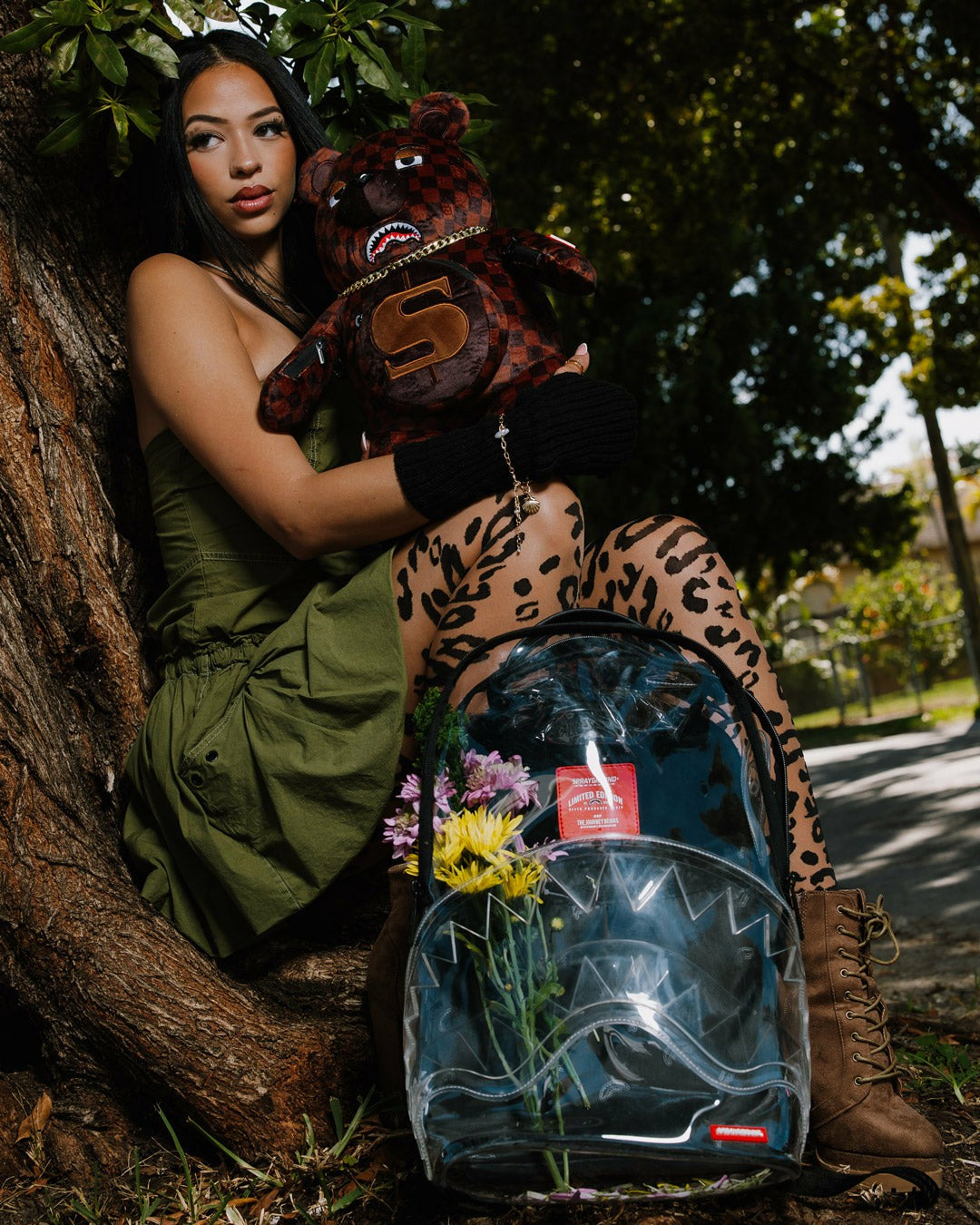 Sprayground - CLEAR BACKPACK - SHARKS IN PARIS BEAR