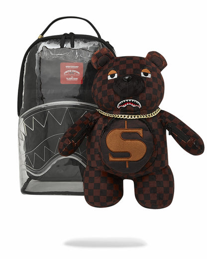 Sprayground - CLEAR BACKPACK - SHARKS IN PARIS BEAR
