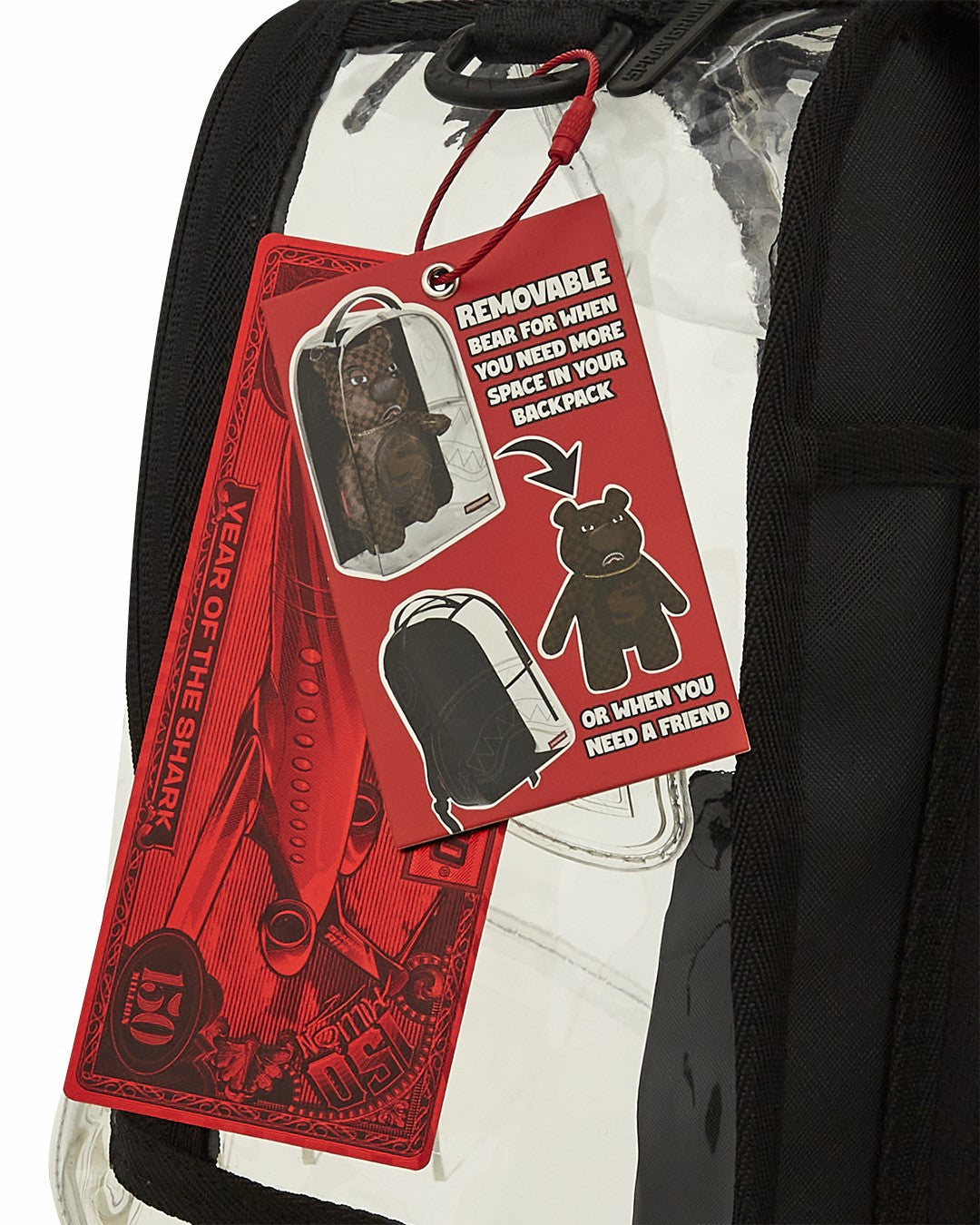 Sprayground - CLEAR BACKPACK - SHARKS IN PARIS BEAR