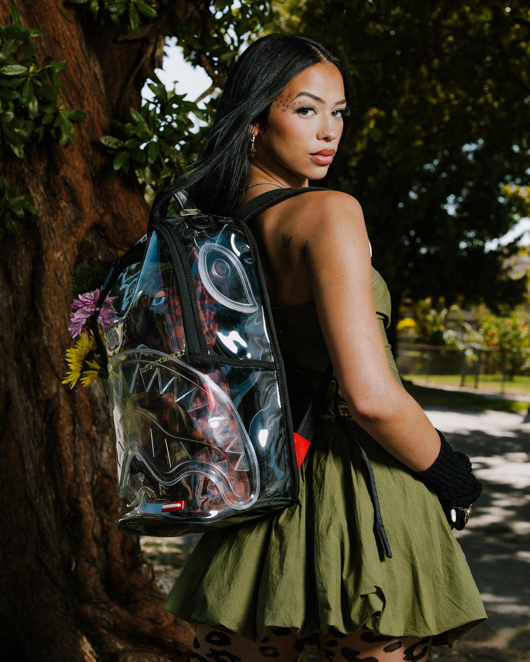 Sprayground - CLEAR BACKPACK - SHARKS IN PARIS BEAR