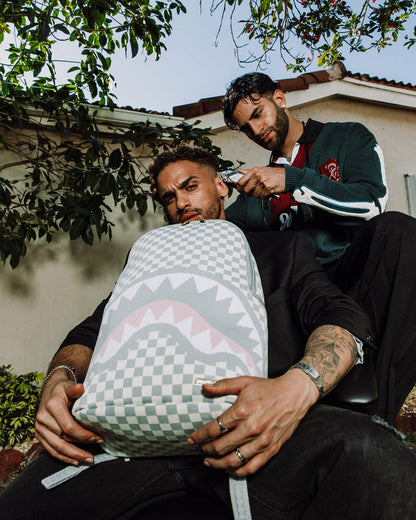 Sprayground - KNIT SHARKS IN PARIS IN CREAM DLX BACKPACK