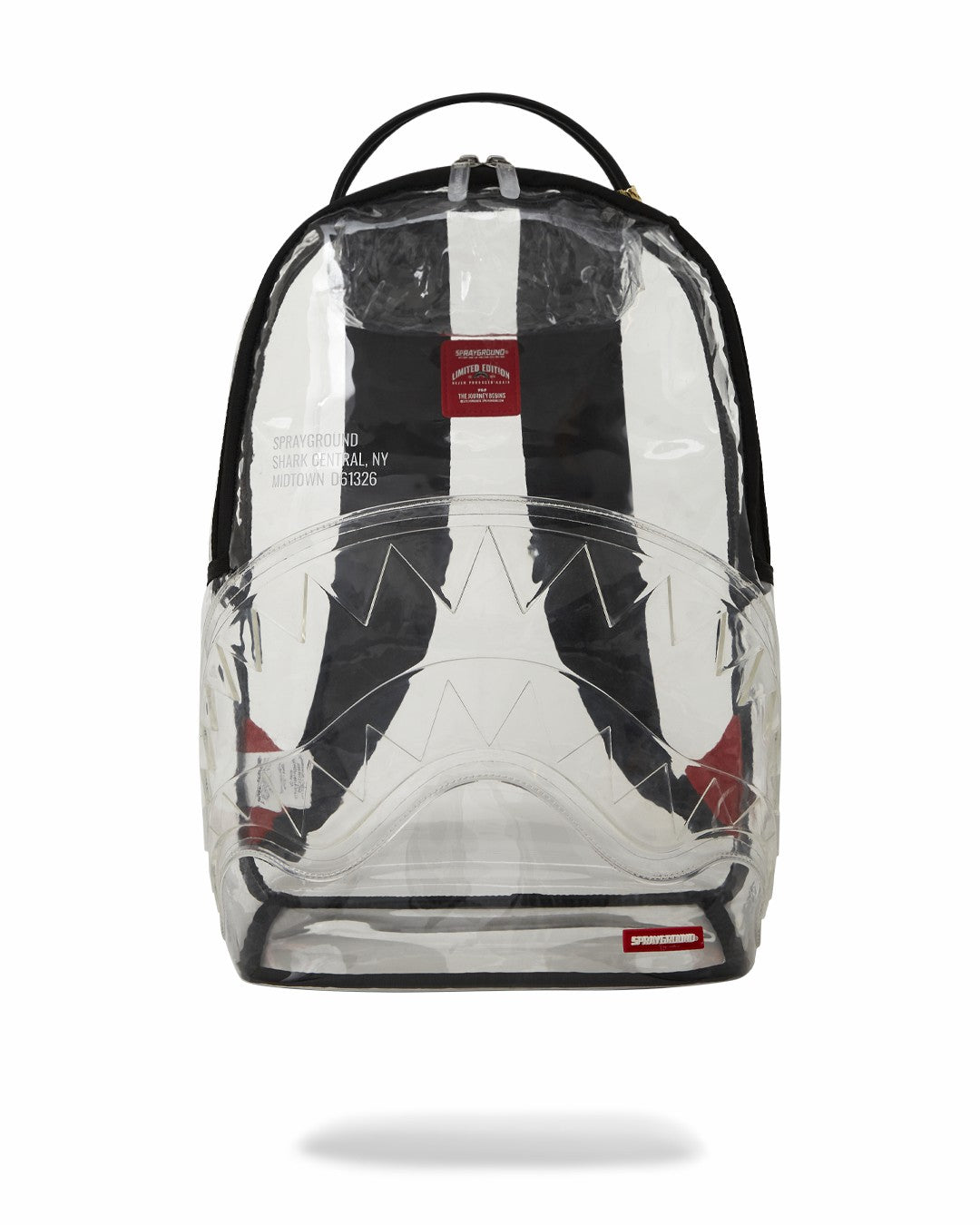 Sprayground - 100% CLEAR BACKPACK - SHARK CENTRAL
