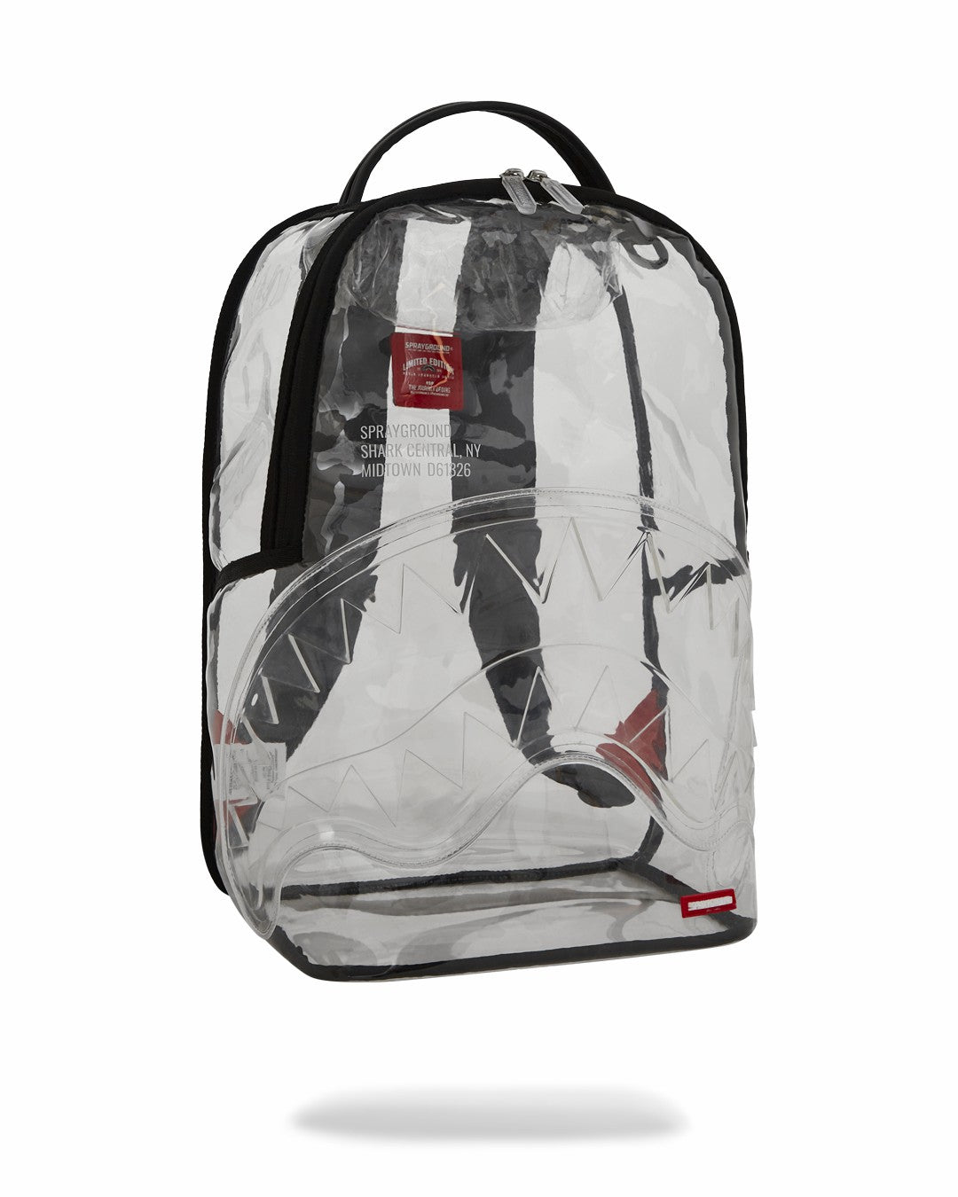 Sprayground - 100% CLEAR BACKPACK - SHARK CENTRAL