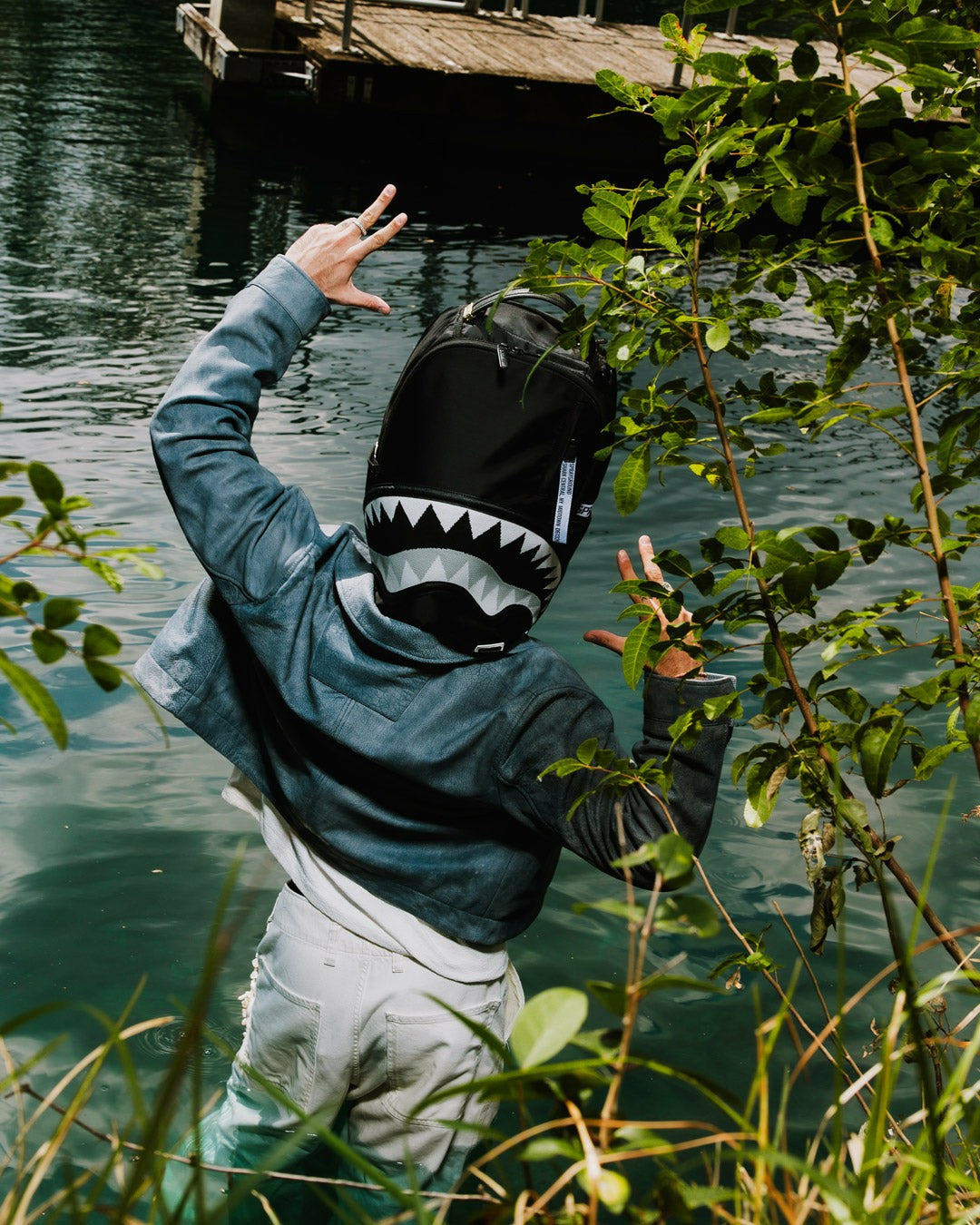 Sprayground - SHARK CENTRAL DANGER ZONE BACKPACK