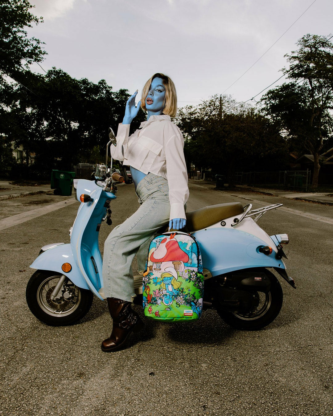 Sprayground - SMURFS IN THE GARDEN BACKPACK