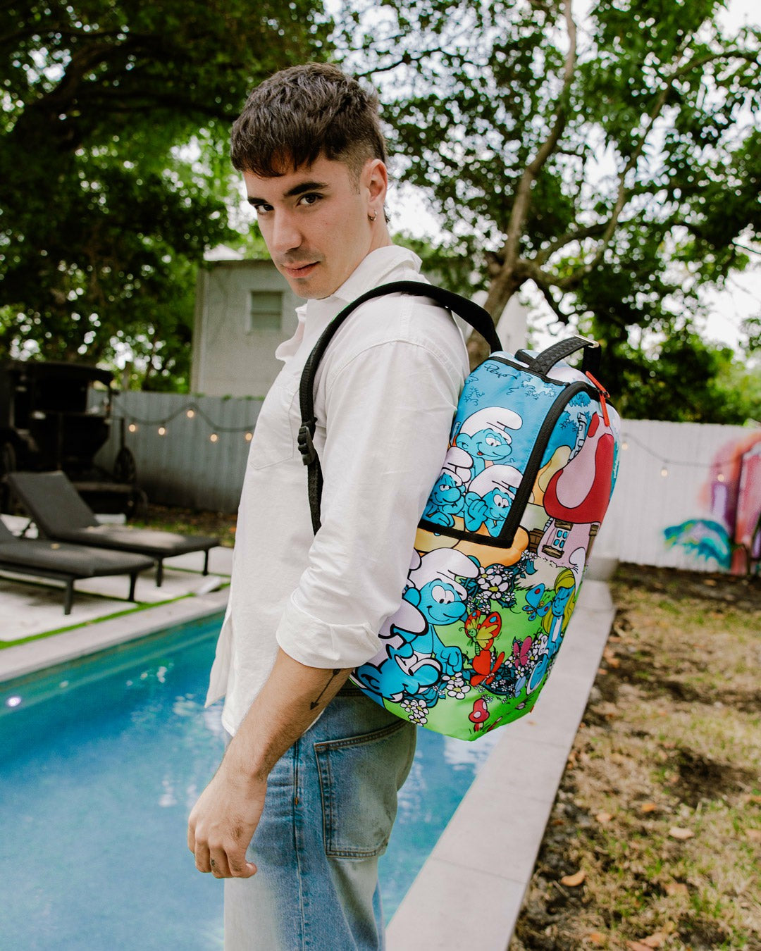 Sprayground - SMURFS IN THE GARDEN BACKPACK