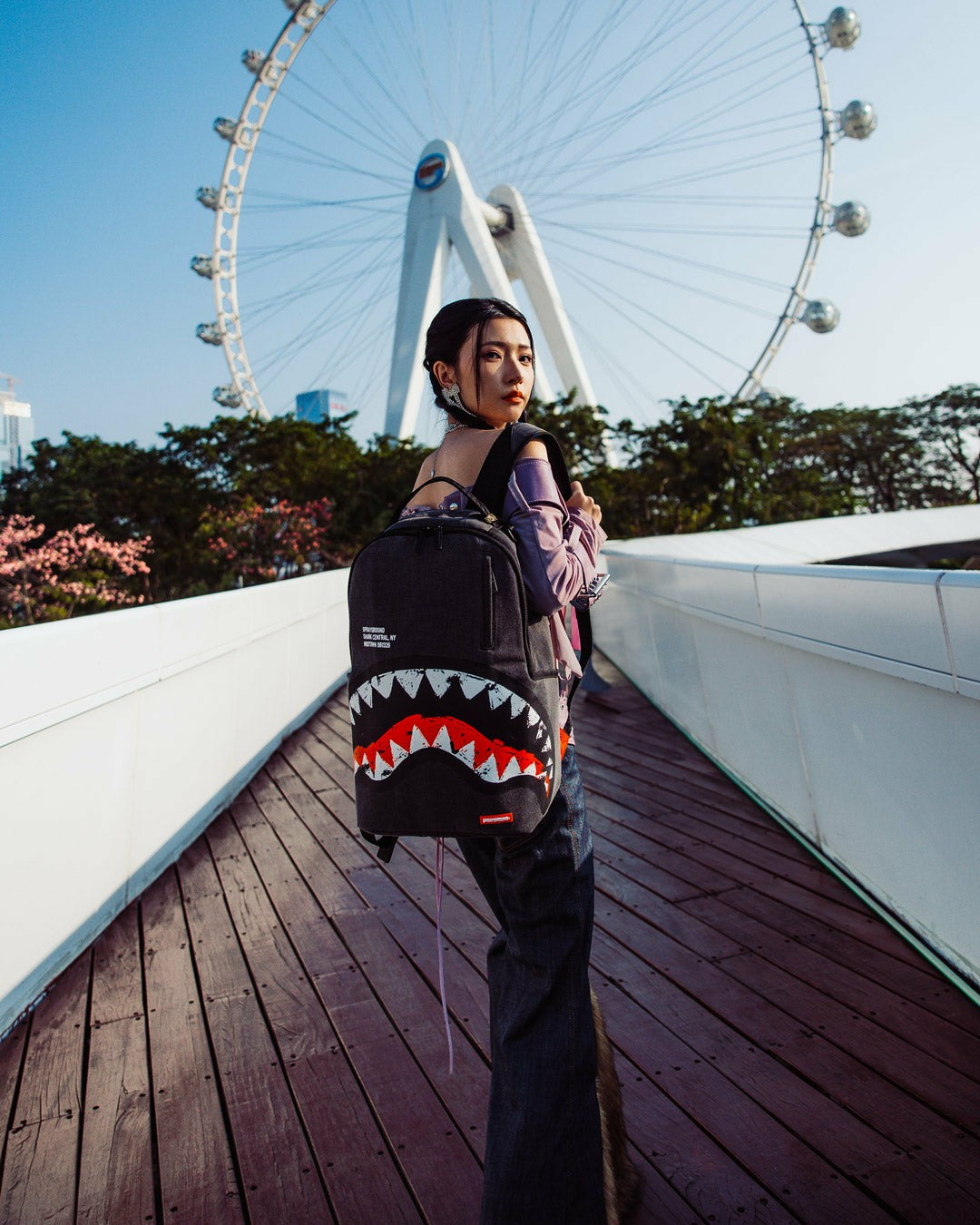 Sprayground - SHARK CENTRAL DENIM VENOM BACKPACK