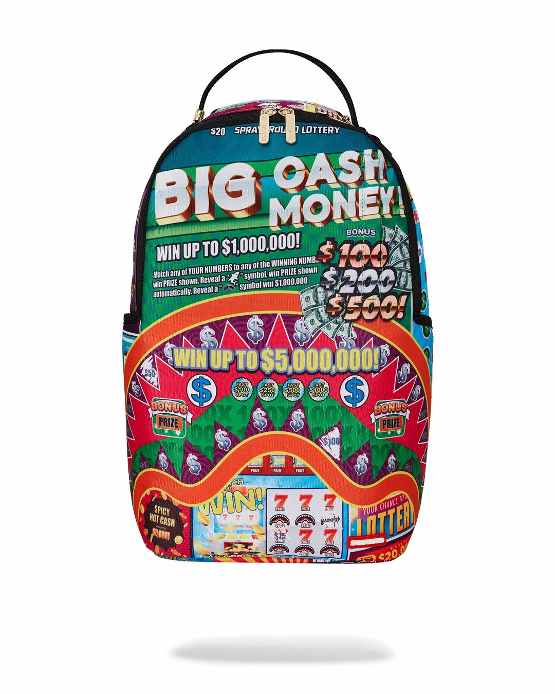 Sprayground - BIG MONEY BIG MONEY BACKPACK (COMES WITH SCRATCH OFF PLAYING CARD)