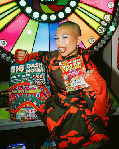 Sprayground - BIG MONEY BIG MONEY BACKPACK (COMES WITH SCRATCH OFF PLAYING CARD)