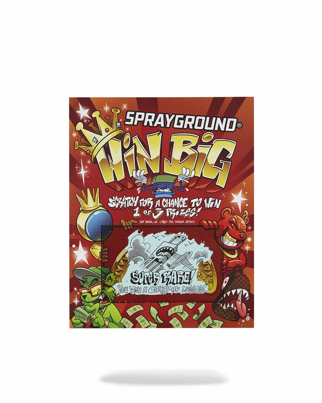 Sprayground - BIG MONEY BIG MONEY BACKPACK (COMES WITH SCRATCH OFF PLAYING CARD)