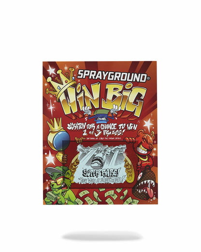 Sprayground - BIG MONEY BIG MONEY BACKPACK (COMES WITH SCRATCH OFF PLAYING CARD)