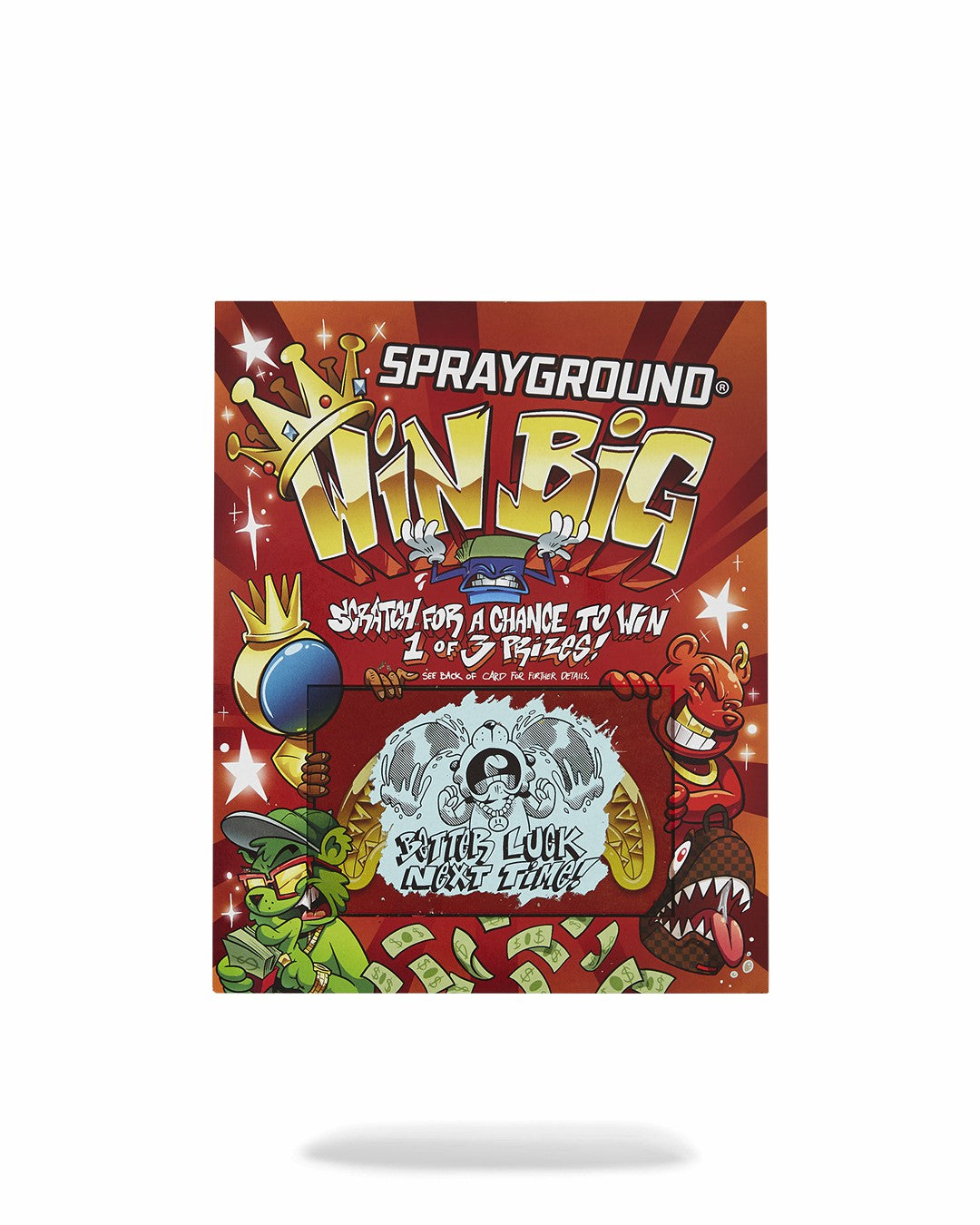 Sprayground - BIG MONEY BIG MONEY BACKPACK (COMES WITH SCRATCH OFF PLAYING CARD)