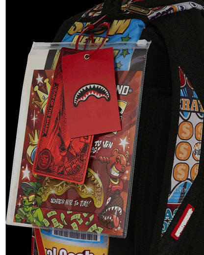 Sprayground - BIG MONEY BIG MONEY BACKPACK (COMES WITH SCRATCH OFF PLAYING CARD)