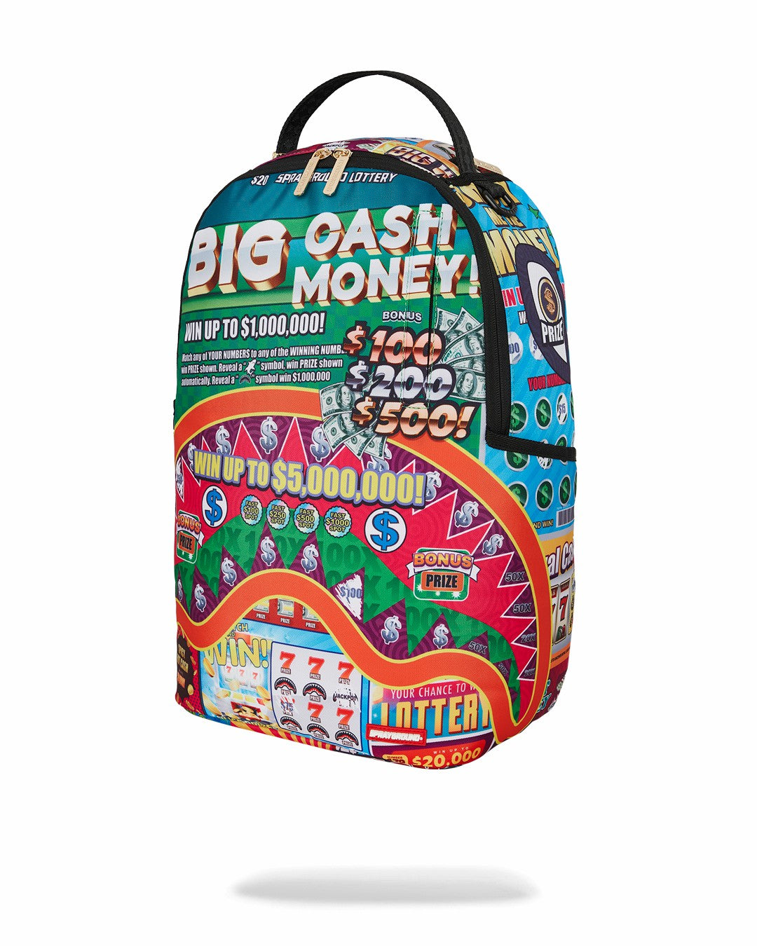 Sprayground - BIG MONEY BIG MONEY BACKPACK (COMES WITH SCRATCH OFF PLAYING CARD)