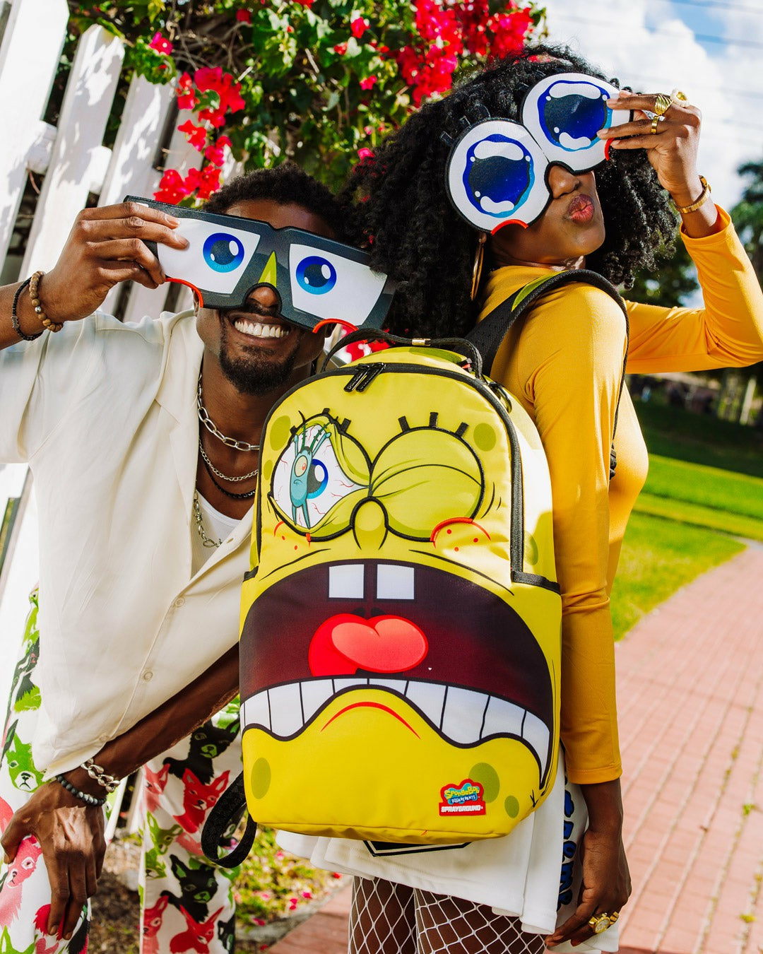 Sprayground - SPONGEBOB EYE POP REMOVABLE EYES BACKPACK