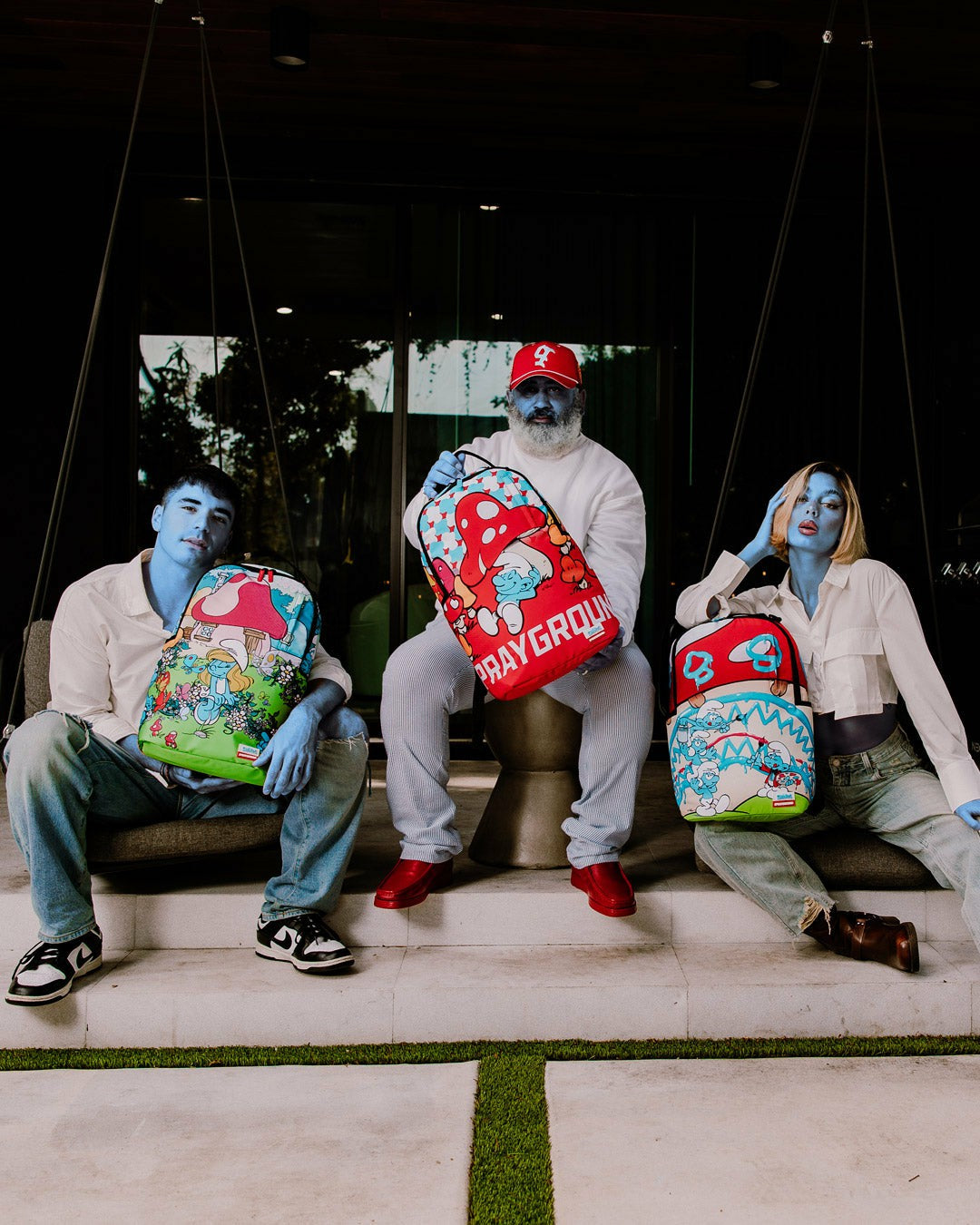 Sprayground - SMURFS ART PARTY BACKPACK