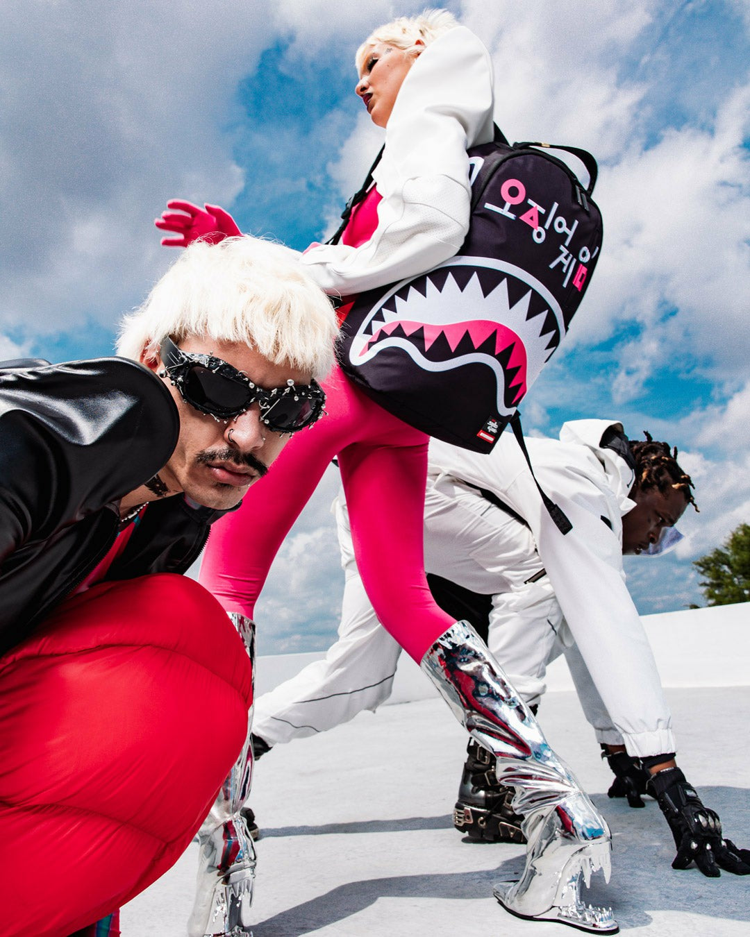 Sprayground - SQUID GAME COLLAB LOGO LOCKUP BACKPACK