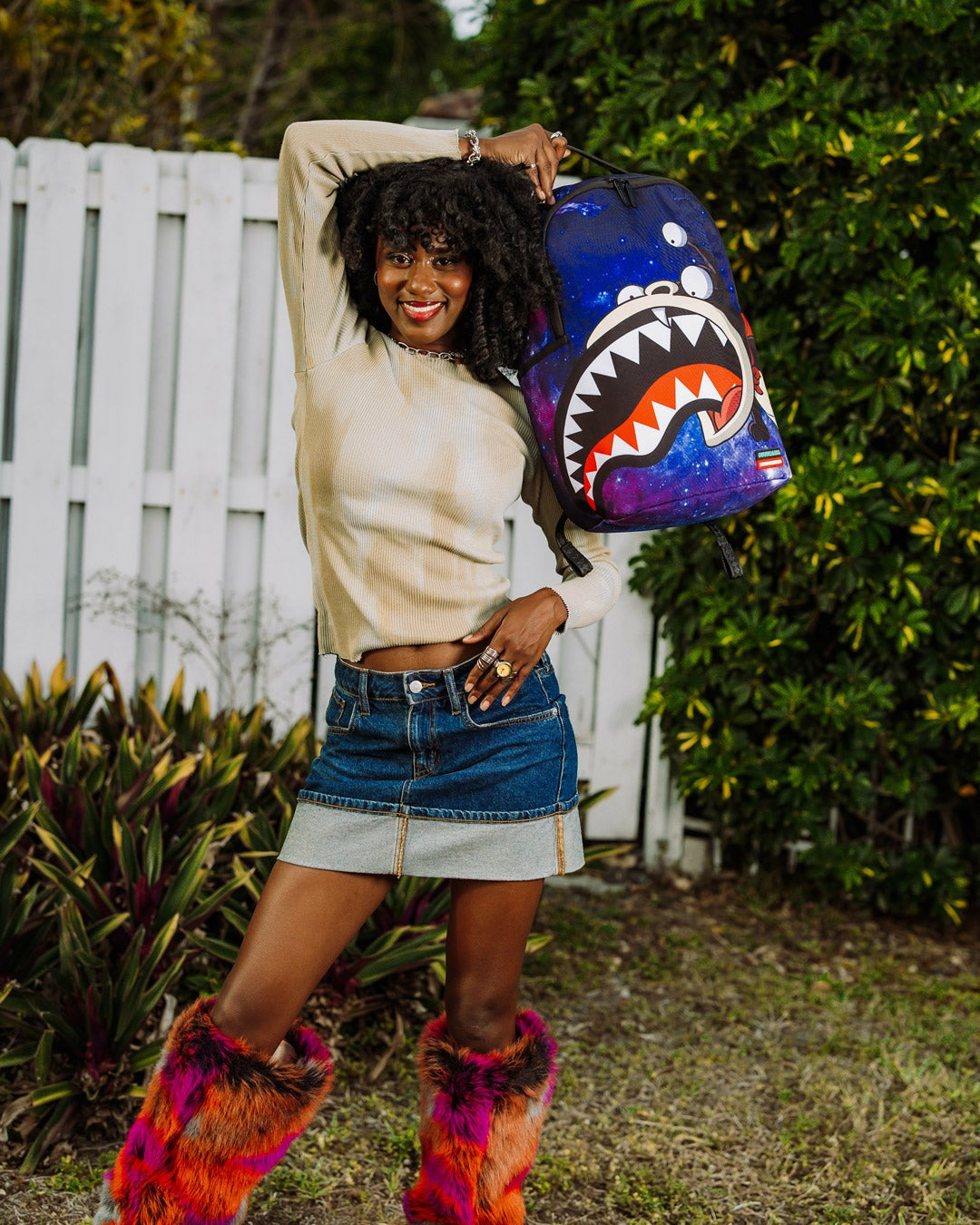 Sprayground - FUTURAMA NIBBLER EAT SHARK DLXR BACKPACK