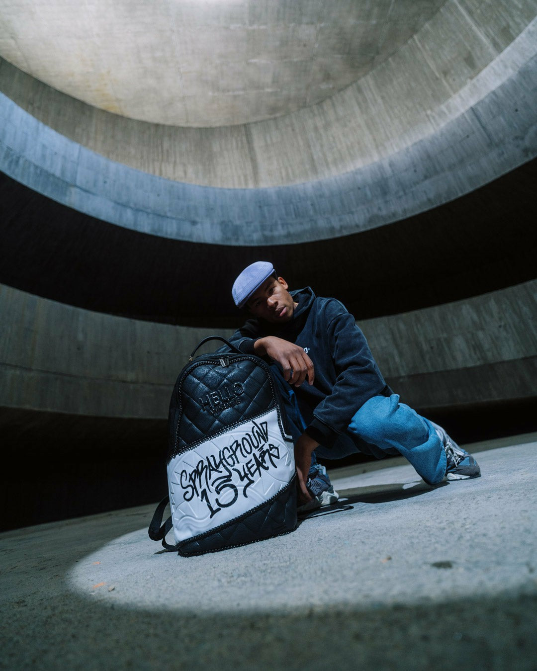 Sprayground - HELLO MY NAME IS 15 YEARS QUILTED BACKPACK (SUPER RARE)