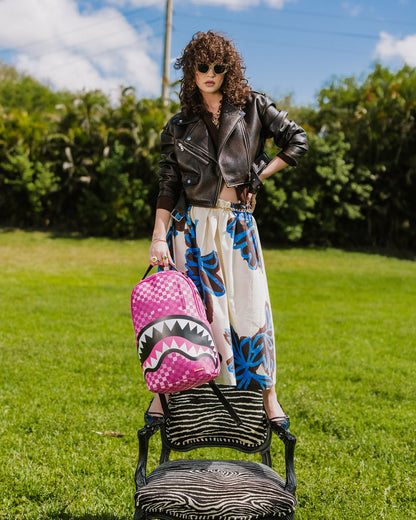 Sprayground - PINK CAMOCHECK BACKPACK