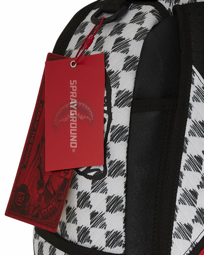 Sprayground - SCRIBBLE DRIBBLE CHECK BACKPACK