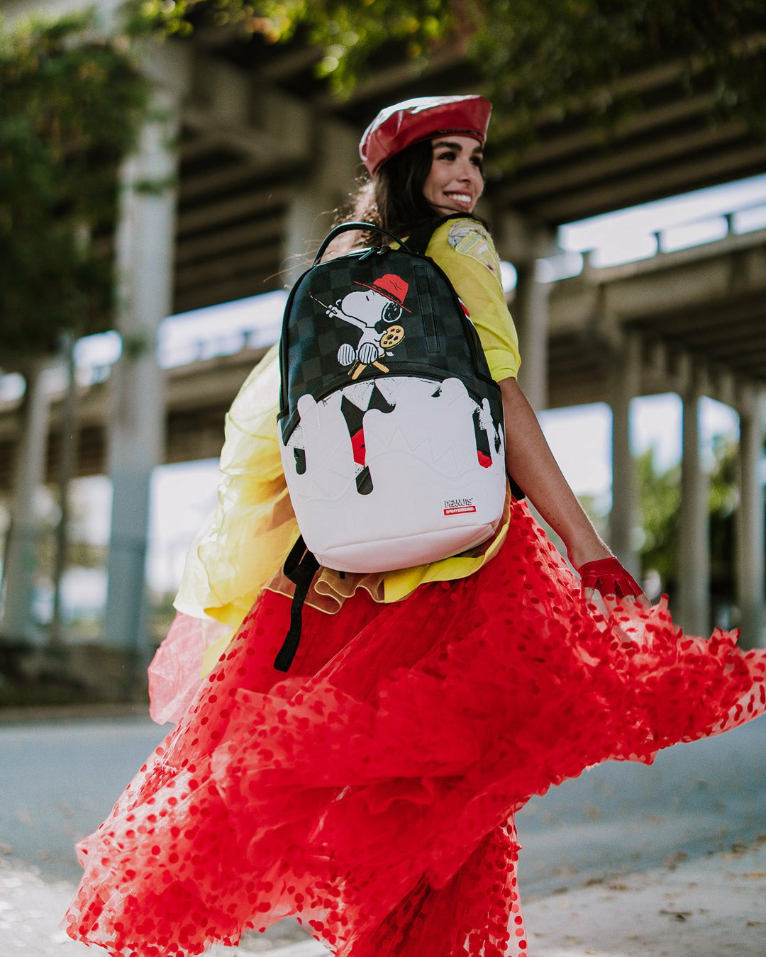 Sprayground - SNOOPY ART BITE DLXSV BACKPACK