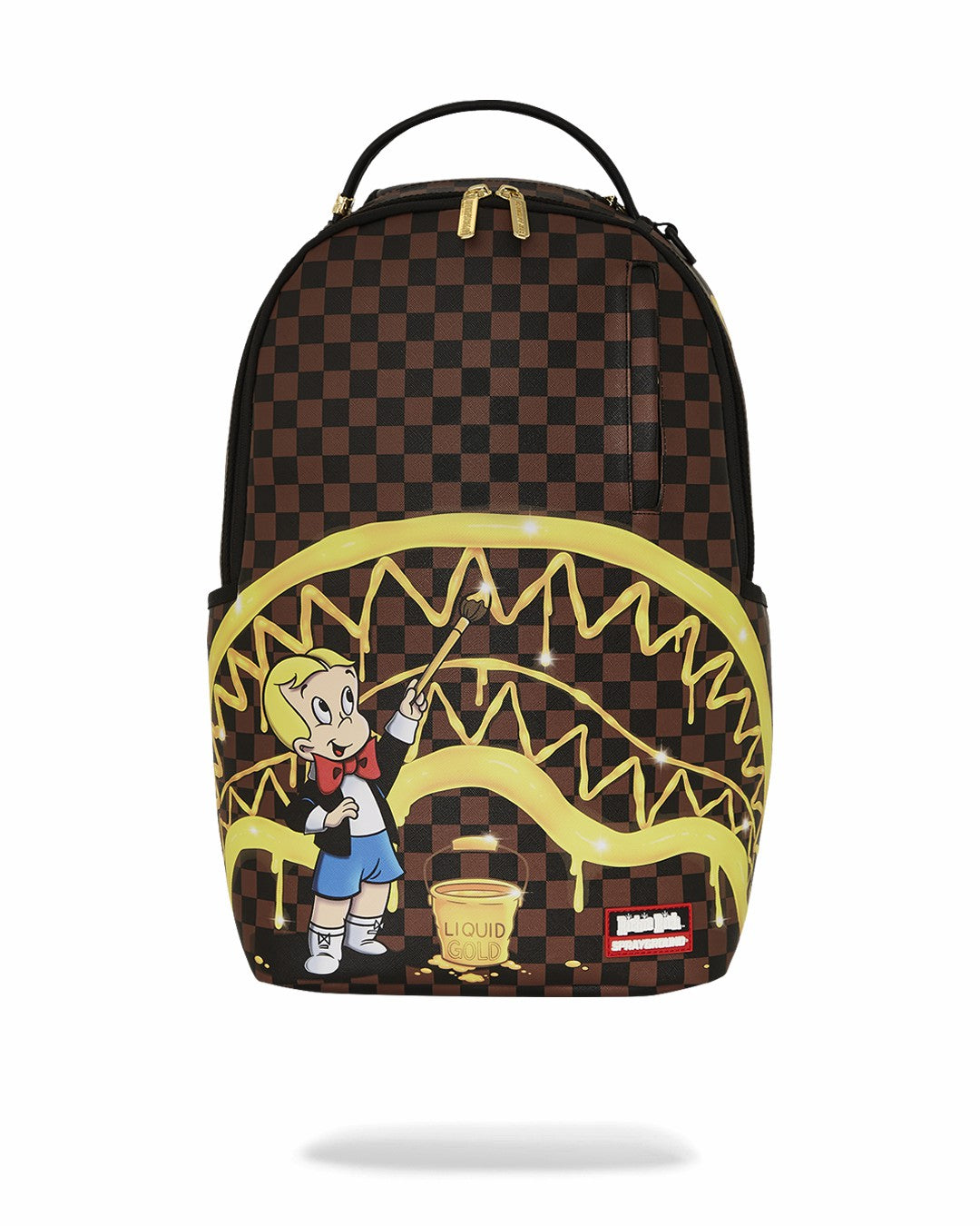 Sprayground - RICHIE RICH PAINT THE SHARK GOLD BACKPACK