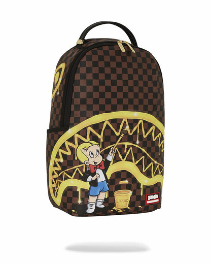 Sprayground - RICHIE RICH PAINT THE SHARK GOLD BACKPACK