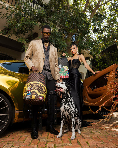 Sprayground - RICHIE RICH PAINT THE SHARK GOLD BACKPACK
