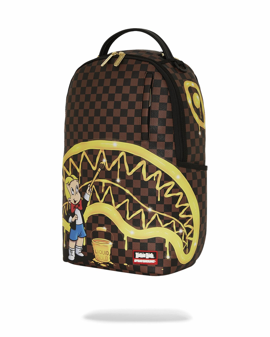 Sprayground - RICHIE RICH PAINT THE SHARK GOLD BACKPACK