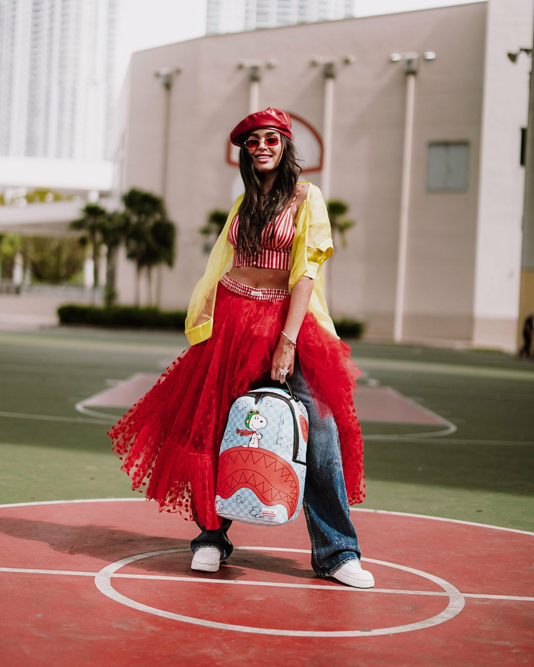 Sprayground - SNOOPY PILOT SHARK DLXSV BACKPACK