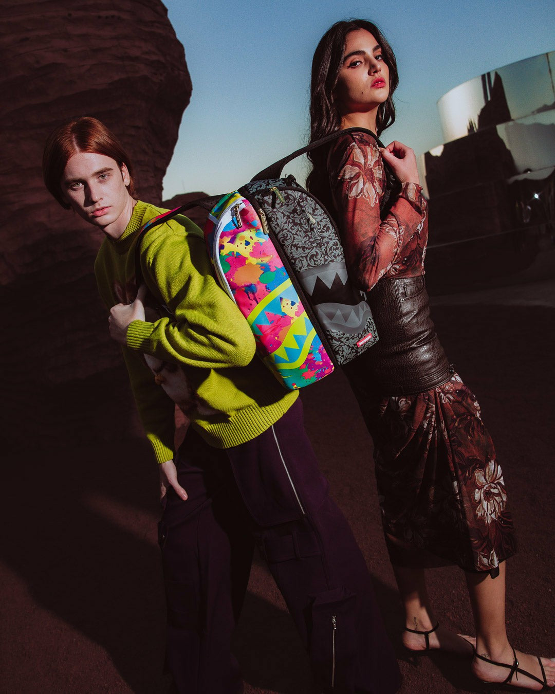 Sprayground - TWINS CHAOS SPLIT 2 BAGS BACKPACK