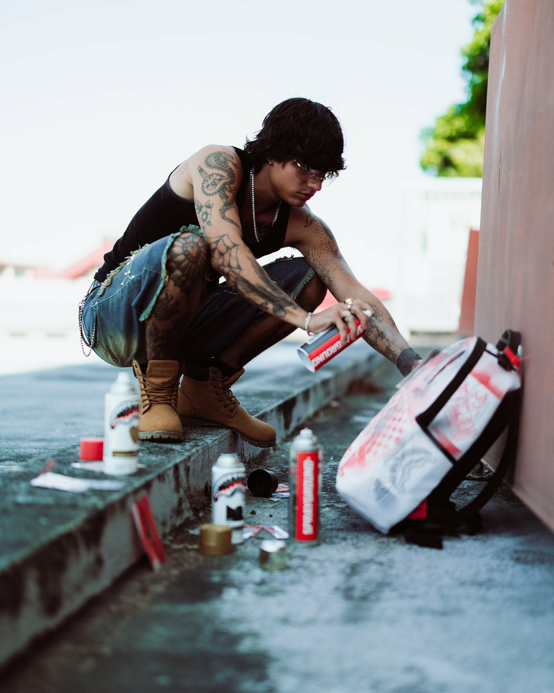 Sprayground - GRAFFITI ARTIST - DESIGN YOUR OWN BACKPACK - 9 STENCILS INCLUDED