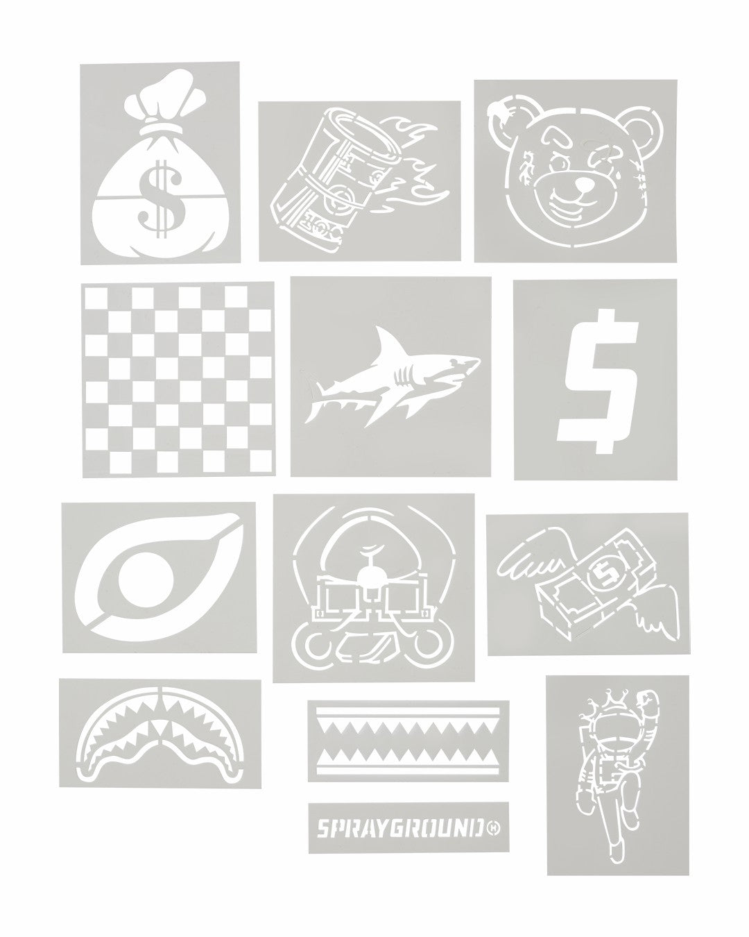 Sprayground - GRAFFITI ARTIST - DESIGN YOUR OWN BACKPACK - 9 STENCILS INCLUDED