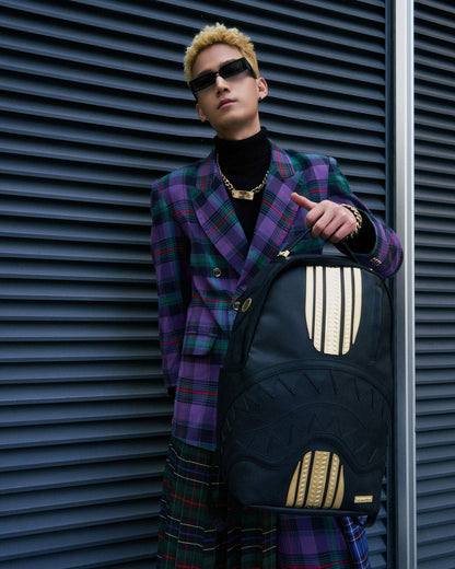 Sprayground - GOLD AND BLACK RACING STRIPES BACKPACK