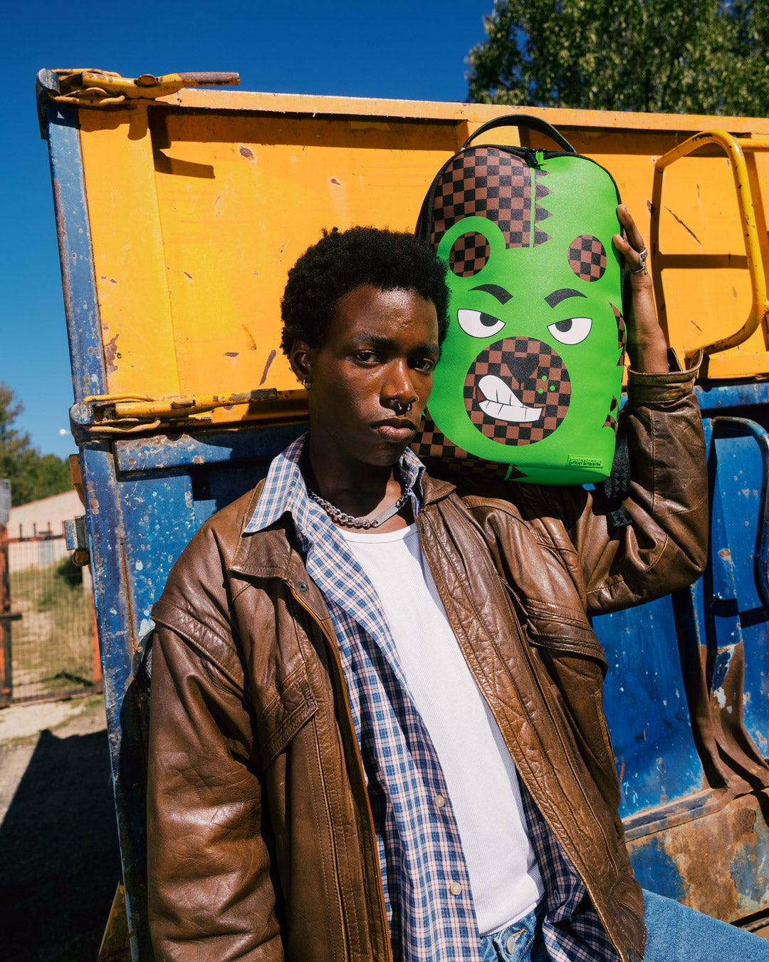Sprayground - GREEN MONEY BEAR DLXSV BACKPACK