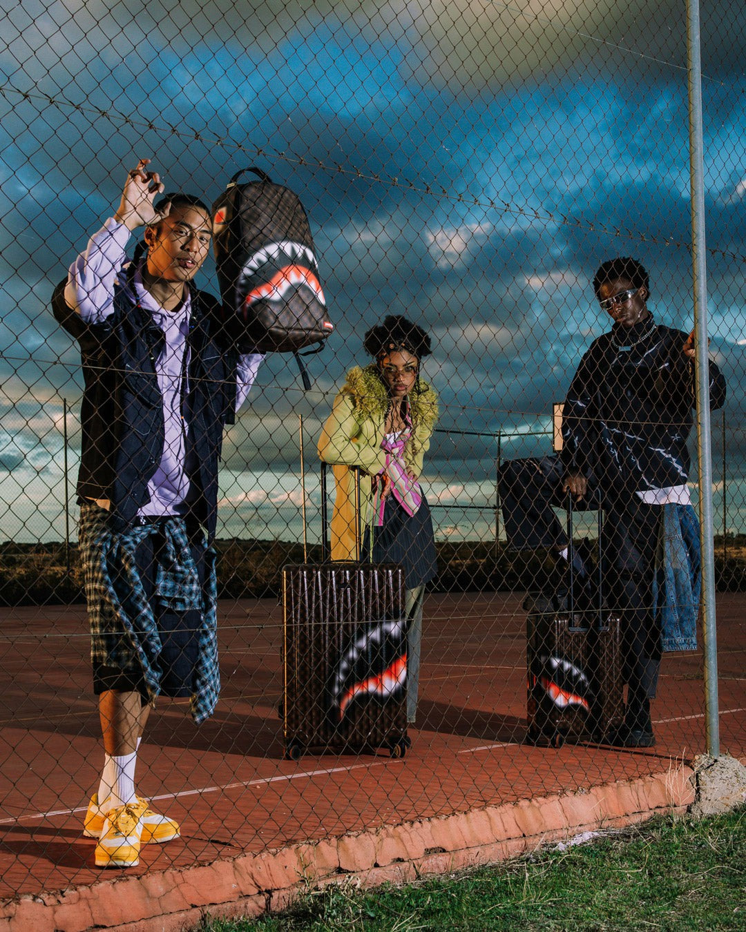 Sprayground - SHARKS IN PARIS BLUR EFFECT BACKPACK