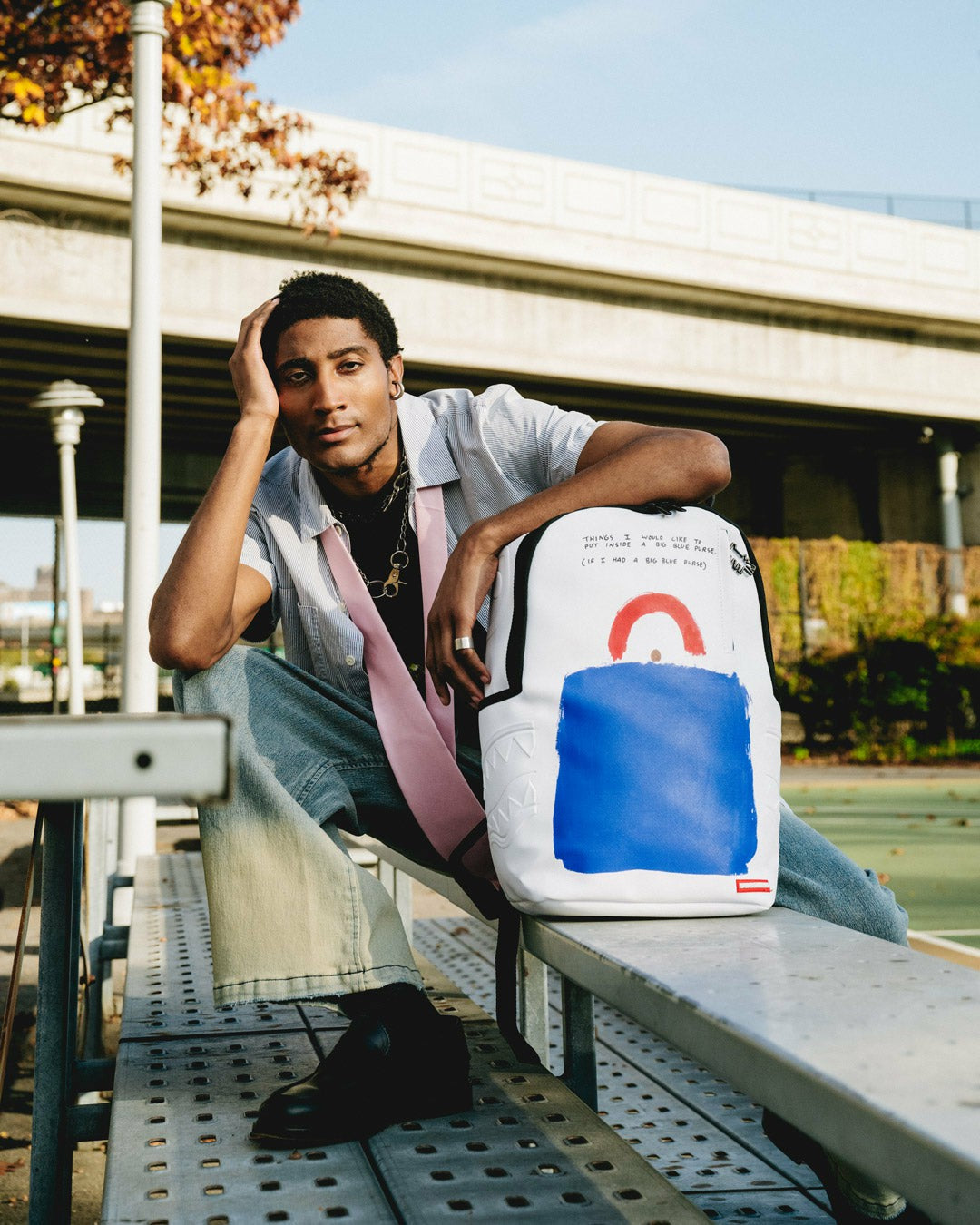 Sprayground - KEITH HARING BIG BLUE PURSE ART BACKPACK