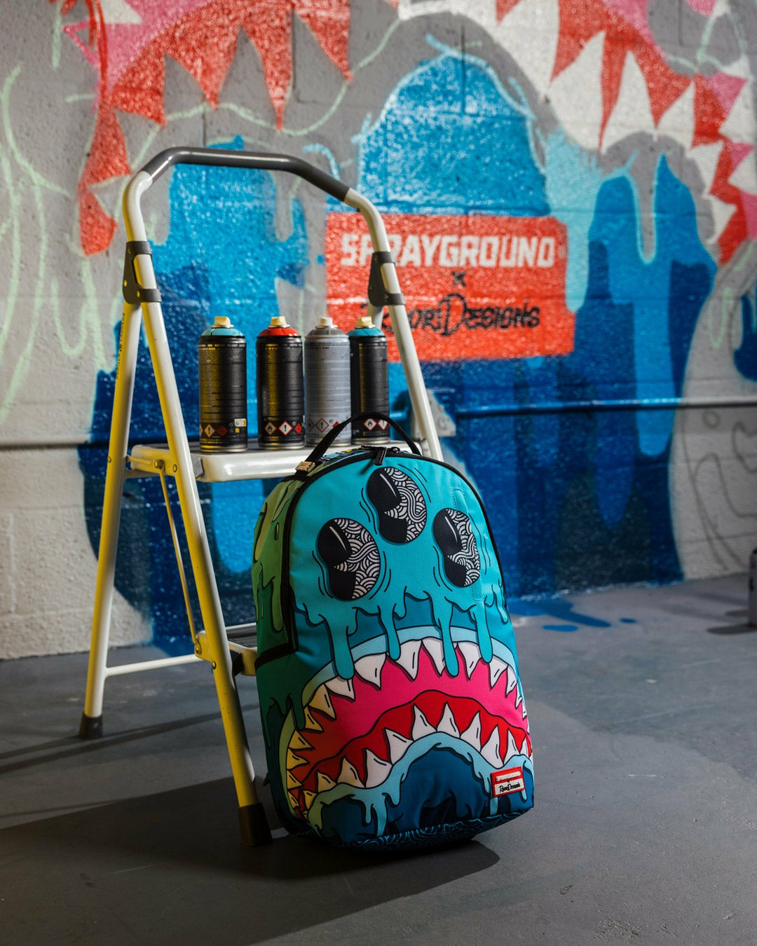 Sprayground - JORGE RODRIGUEZ THE ARTIST COLLAB DRIPS SHARKS BACKPACK
