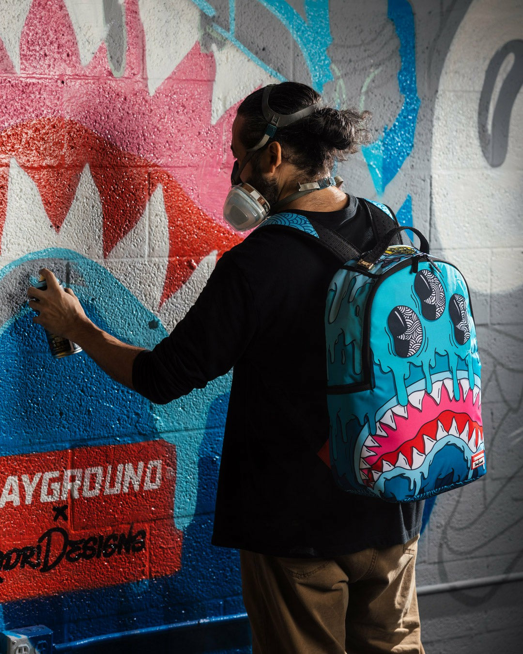 Sprayground - JORGE RODRIGUEZ THE ARTIST COLLAB DRIPS SHARKS BACKPACK