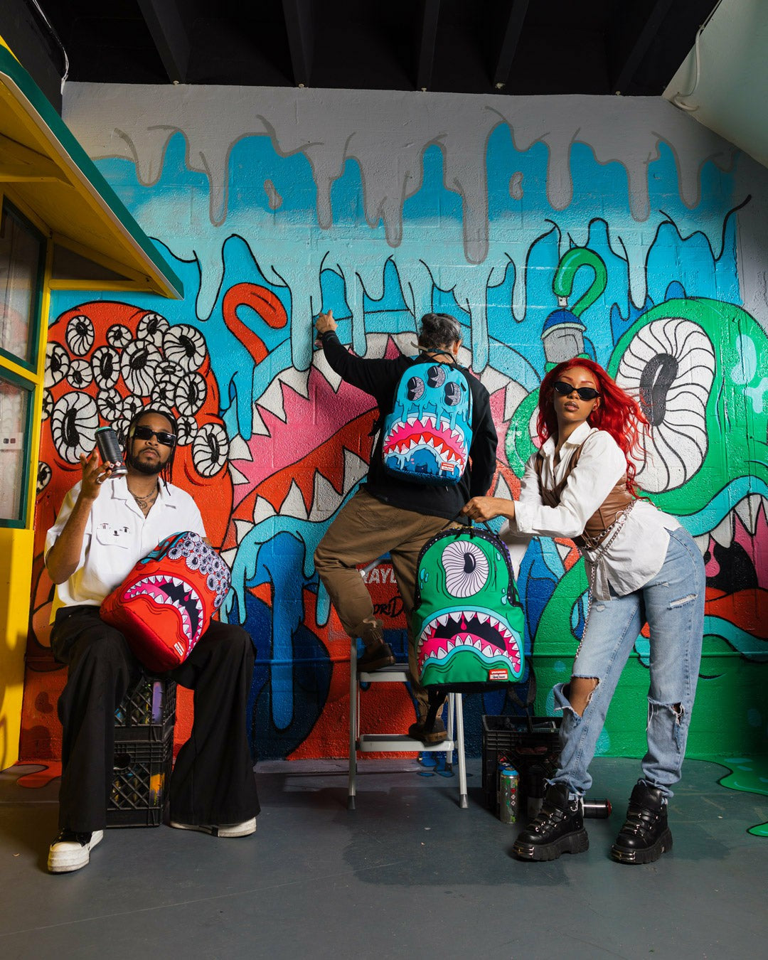 Sprayground - JORGE RODRIGUEZ THE ARTIST COLLAB BLINKY SHARK BACKPACK